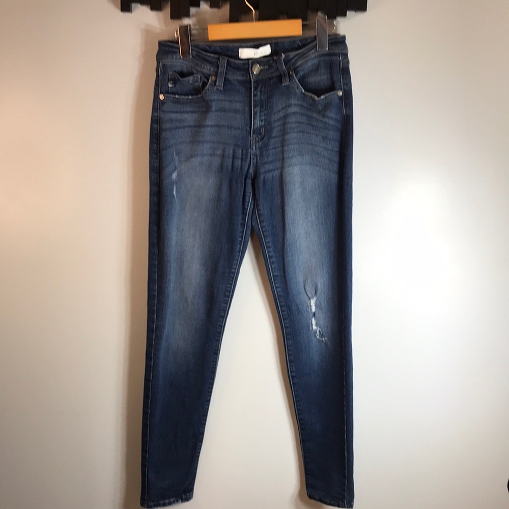 KanCan Blue Skinny Jeans with Light Fade